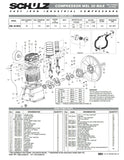 SCHULZ AIR COMPRESSOR PUMP - TWO STAGE - MSL30MAX - 7.5HP - 932.9312-0