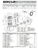 SCHULZ AIR COMPRESSOR PUMP - TWO STAGE - MSL40MAX - 10HP - 932.9324-0