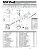 SCHULZ AIR COMPRESSOR PUMP - TWO STAGE - MSW60MAX - 15HP / 10HP - 933.9383-0