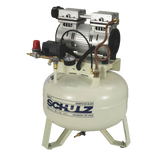 SCHULZ AIR COMPRESSOR OIL LESS - 1HP SINGLE PHASE - 8 GALLON TANK - 110 VOLTS - 931.1315-0