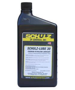 SCHULZ PREMIUM PETROLEUM LUBRICANT AIR COMPRESSOR FLUID 30# 1 QUART