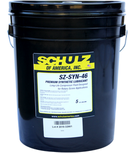 SCHULZ SUPER PREMIUM SYNTHETIC BLEND AIR COMPRESSOR FLUID SH-46 (5-GALLON)