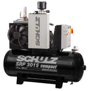 SCHULZ ROTARY SCREW SRP-3015 COMPACT - 15HP - 60 GAL - THREE PHASE 230\460v AIR COMPRESSOR 970.3454-0/F