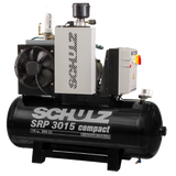 SCHULZ ROTARY SCREW SRP-3015 COMPACT - 15HP - 60 GAL - THREE PHASE 230\460v AIR COMPRESSOR 970.3454-0/F