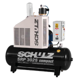 SCHULZ ROTARY SCREW SRP-3025 COMPACT - 25HP - 80 GAL - THREE PHASE 230/460v AIR COMPRESSOR 970.2840-0