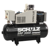 SCHULZ ROTARY SCREW SRP-3008 COMPACT - 7.5HP - 60 GAL / SINGLE PHASE (970.3890-0) OR THREE PHASE (970.3891-0)