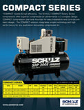 SCHULZ ROTARY SCREW SRP-3008 COMPACT - 7.5HP - 60 GAL / SINGLE PHASE (970.3890-0) OR THREE PHASE (970.3891-0)